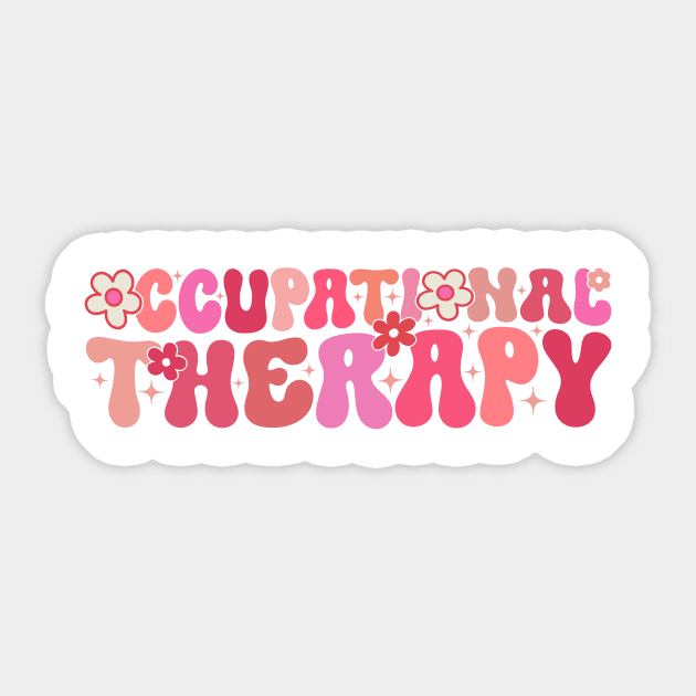 Groovy Occupational Therapy OT Occupational Therapist Sticker by Merchby Khaled